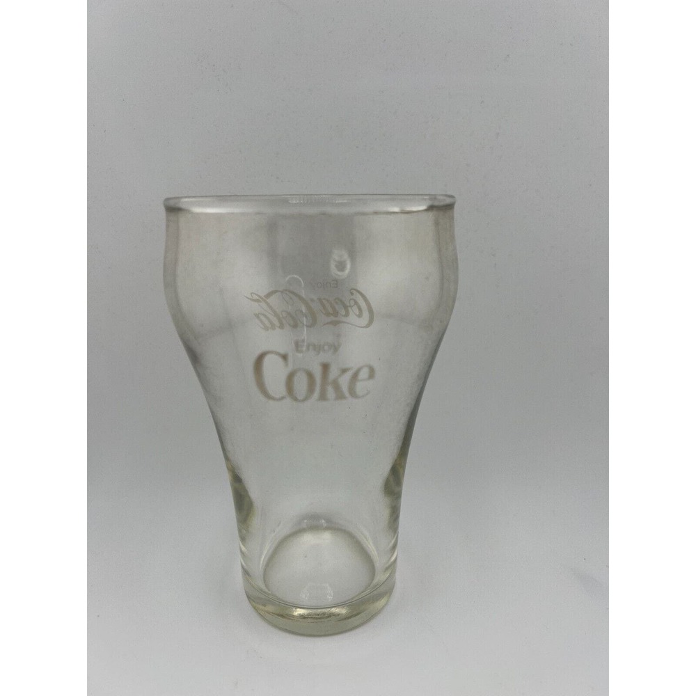 Vintage Coca-Cola "Enjoy Coke" Logo Bell Shaped Drinking Glass - 5" Tall